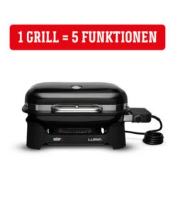 Weber Elektrogrill Lumin Compact, Ca. B58,6/H27,9/T41,2 Cm -Tepro Store 2051043 WE DE 003 WeberElektrogrillLumin