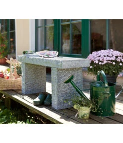Dehner Granit-Gartenbank, 2-Sitzer -Tepro Store 2789402 WE MO 002 GranitGartenbank