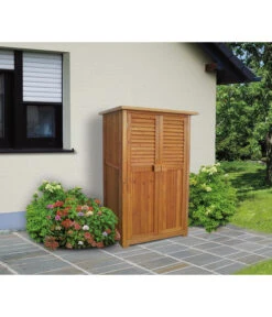 Weka Balkon-/Terrassenschrank 195, Ca. B80/H160/T43 Cm -Tepro Store 2916005 WE MO 001 WekaTerrassenschrank