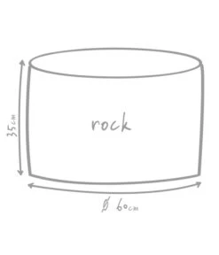 Outbag Outdoor-Sitzsack Rock Skin -Tepro Store 3453693 WE DE 002 GlobalBeddingRockDeluxeSkinKiesel