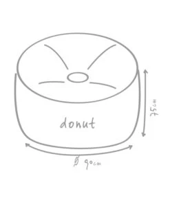 Outbag Outdoor-Sitzsack Donut Plus -Tepro Store 3472917 WE DE 002 DonutPlusAnthrazit