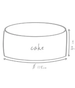 Outbag Outdoor-Sitzsack Cake Fabric 9 Outbag Outdoor-Sitzsack Cake Fabric -Tepro Store 3491230 WE DE 002 CakePlusMud