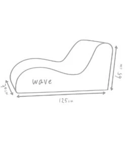 Outbag Outdoor-Sitzsack Wave Deluxe Skin -Tepro Store 3502218 WE DE 002 WaveSkinKiesel