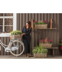 Van Der Leeden Rattan-Pflanzkasten, Graubraun 19 Van Der Leeden Rattan-Pflanzkasten, Graubraun -Tepro Store 3692761 3692506 3692548 WE MO 011 RattanPflanzkastenbraun