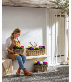 Van Der Leeden Rattan-Pflanzkasten, Graubraun 21 Van Der Leeden Rattan-Pflanzkasten, Graubraun -Tepro Store 3692761 3692548 3692506 WE MO 012 RattanPflanzkastenbraun