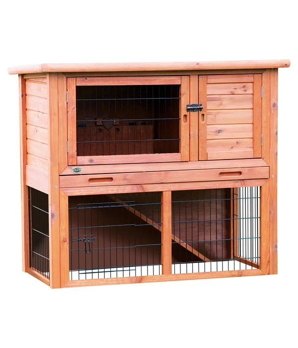 Trixie Nagerheim Mit Freilaufgehege, Braun, Ca. B116/H97/T63 Cm 3 Trixie Nagerheim Mit Freilaufgehege, Braun, Ca. B116/H97/T63 Cm