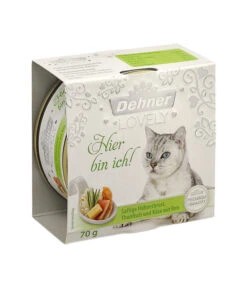 Dehner Premium Lovely Nassfutter Für Katzen Hier Bin Ich! -Tepro Store 4096491 WE D 002 DehnerLovelyhierbinich70g