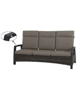 Siena Garden Bank Corido, 103 X 206 X 87 Cm -Tepro Store 4330429 WE DE 016 Sofacorido3ercharcoal