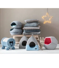 Dehner Premium Lovely Katzenhöhle Einkehr, Grau, Ca. B40/H42/T40 Cm 7 Dehner Premium Lovely Katzenhöhle Einkehr, Grau, Ca. B40/H42/T40 Cm -Tepro Store 4372033 WE M 001 LovelyKuschelhoehlengrau