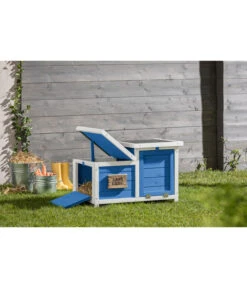 Dehner Nagerschlafhaus Happy Home Teatro, Blau, Ca. B70/H45/T43 Cm -Tepro Store 4427753 WE M 001 DehnerMarkenqualitaetNagerschlafhausTeatro