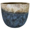 Dehner Keramik-Topf Mystras, Rund, Blau-braun -Tepro Store 4441317 4441341 4441408 WE FS 001 DehnerKeramikTopf
