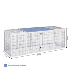 Dehner Freilaufgehege Happy Home Monumento, Ca. B200/H70/T70 Cm -Tepro Store 4447637 WE BG 001 DehnerFreilaufgehegeHappyHome2xMonumentoo