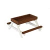 Dehner Picknicktisch, Braun/weiß, Ca. B46/H22/T40 Cm -Tepro Store 4477964 WE FS 001 DehnerPicknicktischKleintiere