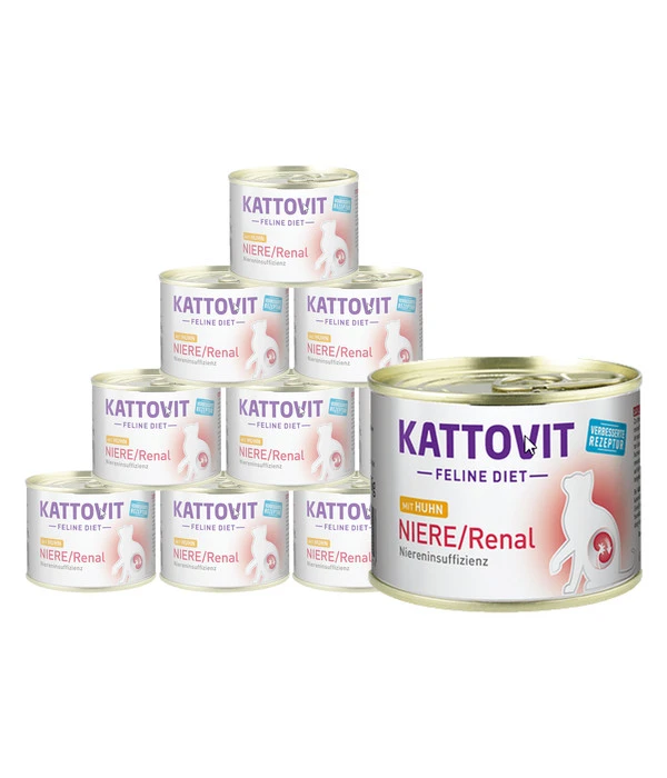KATTOVIT Feline Diet Nassfutter Für Katzen, Niere/Renal, 12 X 185 G 3 KATTOVIT Feline Diet Nassfutter Für Katzen, Niere/Renal, 12 X 185 G