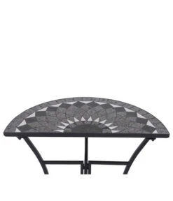 Siena Garden Mosaiktisch Como Halbrund, Ca. B35/H71/T70 Cm -Tepro Store 4498796 WE DE 001 TischComoH71cm