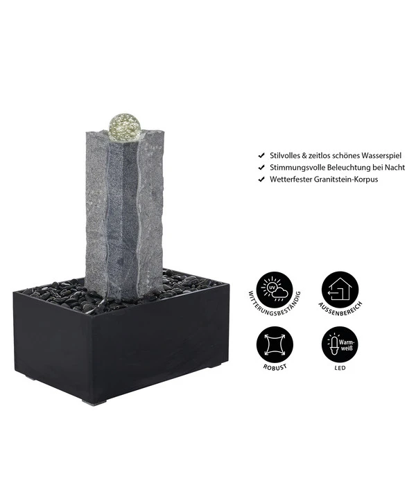 Dehner Granit-Gartenbrunnen Beata, Ca. B68/H85/T45 Cm 6 Dehner Granit-Gartenbrunnen Beata, Ca. B68/H85/T45 Cm – Bild 4