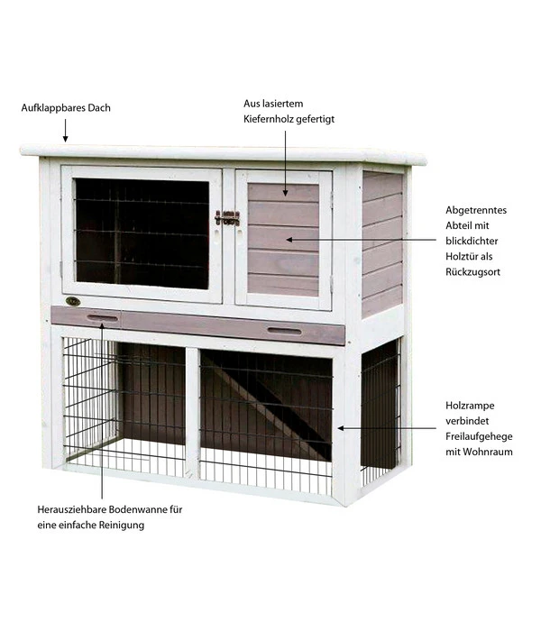 Trixie Kleintierstall, Ca. B104/H97/T52 Cm 5 Trixie Kleintierstall, Ca. B104/H97/T52 Cm – Bild 3