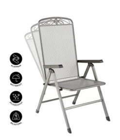 MWH Klapp-Gartensessel Savoy 17 MWH Klapp-Gartensessel Savoy -Tepro Store 5312095 WE IG 001 KLAPPSESSELSAVOYEGRAU