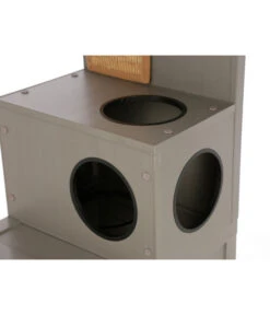 KERBL Katzenspielhaus Alex ECO, Grau, Ca. B42/H152,5/T42 Cm 17 KERBL Katzenspielhaus Alex ECO, Grau, Ca. B42/H152,5/T42 Cm -Tepro Store 6603260 WE DE 002 ECO KatzenspielhausAlex