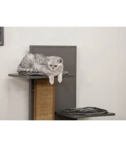 KERBL Katzenspielhaus Alex ECO, Grau, Ca. B42/H152,5/T42 Cm 14 KERBL Katzenspielhaus Alex ECO, Grau, Ca. B42/H152,5/T42 Cm -Tepro Store 6603260 WE MO 003 ECO KatzenspielhausAlex