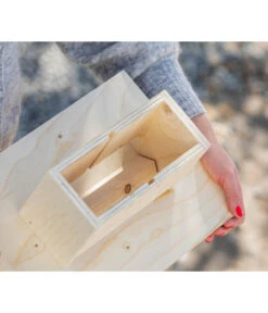 Dehner Natura Futterhaus Karwendel, Natur, Inkl. Ständer, Ca. B84,3/H127,2/T84,3 Cm -Tepro Store 6622872 6622898 6622906 6622922 WE MO 007 NVHRofanKarwendel