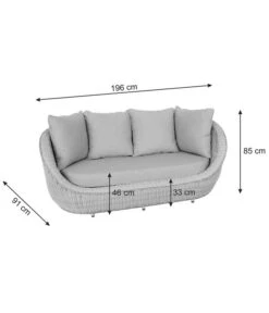 Dehner Lounge Bari, 2-teilig -Tepro Store 6657381 WE BG 001 DehnerLoungeBari