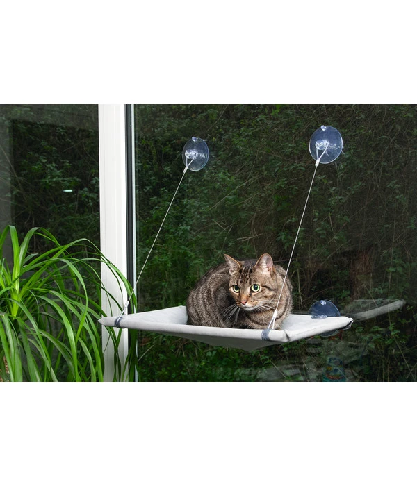 Karlie Hängekorb Window Lounger, Grau, Ca. B31/H51,5/T2,5 Cm 5 Karlie Hängekorb Window Lounger, Grau, Ca. B31/H51,5/T2,5 Cm – Bild 3