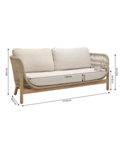 Dehner Sofa Portofino, 2-Sitzer -Tepro Store 6667901 WE BG 001 DehnerSofaPortofino