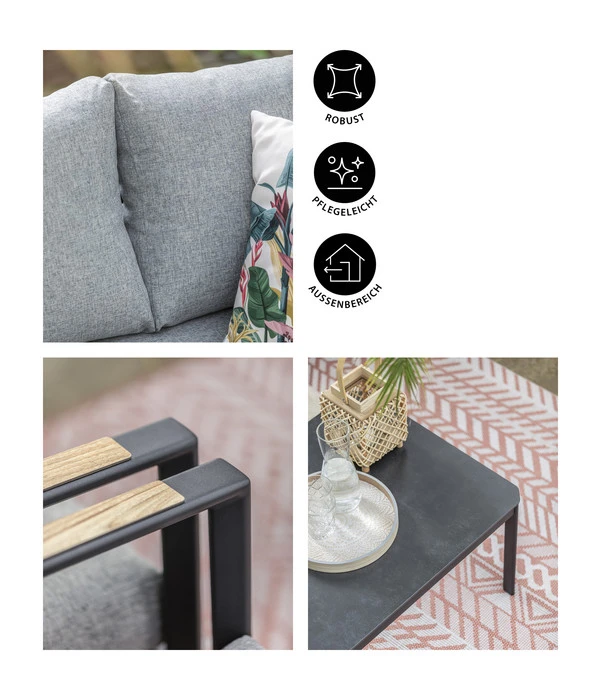 Dehner Alu-Lounge New York, 4-teilig 10 Dehner Alu-Lounge New York, 4-teilig – Bild 8