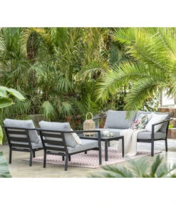 Dehner Alu-Lounge New York, 4-teilig 18 Dehner Alu-Lounge New York, 4-teilig -Tepro Store 6670954 WE MO 001 DehnerAluLoungeNewYork