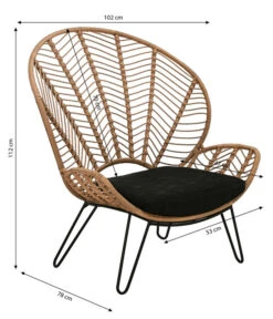 Dehner Geflechtsessel Venezia -Tepro Store 6701650 WE BG 001 GeflechtsesselVenezia