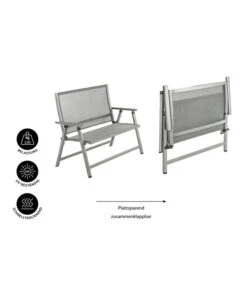 Dehner Klappbank Chicago, 2-Sitzer -Tepro Store 6701783 WE IG 001 KLAPPBANKCHICAGO