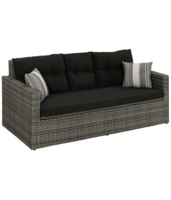 Dehner Flecht-Truhenbank Föhr, 3-Sitzer -Tepro Store 6704795 WE FS 002 TruhenbankFoehrNeu