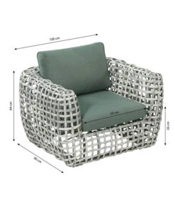 Dehner Flechtlounge Bali, 4-teilig -Tepro Store 6705305 6705321 WE BG 001 LoungeBaliSesselFinal