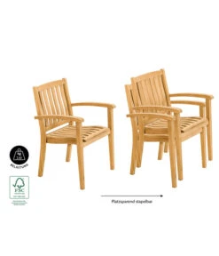 Dehner Stapelsessel Havanna -Tepro Store 6708309 WE IG 001 StapelstuhlHavanna