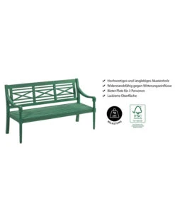 Dehner Gartenbank Emma, 3-Sitzer -Tepro Store 6708473 WE IG 001 BankEmma3er