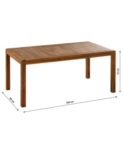 Dehner Gartentisch Lima, Ca. B160/H75/T90 Cm -Tepro Store 6708713 WE BG 001 TischLima
