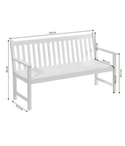 Dehner Bank Mykonos, 3-Sitzer -Tepro Store 6713267 WE BG 001 BankMykonos3erWeiss