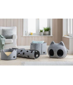 Dehner Lieblinge Katzenspielzeug Spieltunnel Dream Team Two-Stage, Ca. Ø25/B100 Cm -Tepro Store 6738868 6739643 6739635 6739650 004 Moodbilder