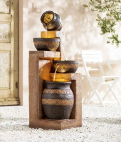 Dehner Polyresin-Gartenbrunnen Monterry, Ca. H117,5 Cm -Tepro Store 6742472 WE MO 001 DehnerPolyresinGartenbrunnenMonterryNEU