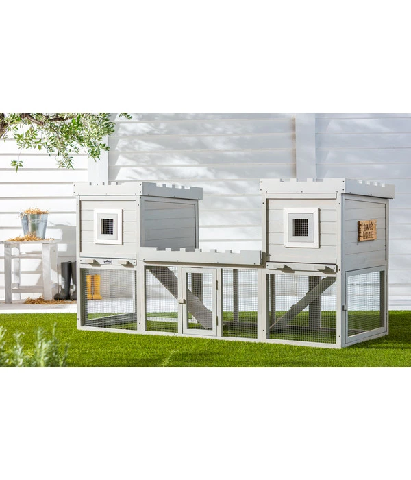 Dehner Nagerheim Happy Home Nottingham, Ca. B200/H100/T72 Cm 4 Dehner Nagerheim Happy Home Nottingham, Ca. B200/H100/T72 Cm – Bild 2