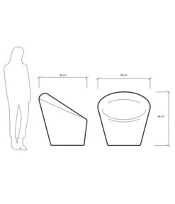 Farmet Kunststoff-Gartensessel Happy, Fluoreszierend -Tepro Store 6884449 WE DE 001 Sesselhappyhellblau