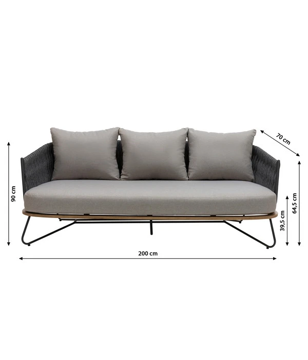 Dehner Gartenlounge Monte Carlo, 4-teilig 9 Dehner Gartenlounge Monte Carlo, 4-teilig – Bild 7