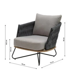 Dehner Gartenlounge Monte Carlo, 4-teilig 23 Dehner Gartenlounge Monte Carlo, 4-teilig -Tepro Store 6895346 WE BG 002 LoungeMonteCarlo