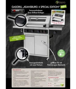 Tepro Gasgrill Keansburg 4 Special Edition -Tepro Store 6896286 WE DE 001 Keansburg4SE