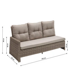 Dehner Geflechtlounge Bologna, 5-teilig -Tepro Store 6903447 WE BG 001 LoungeBologna korrektur