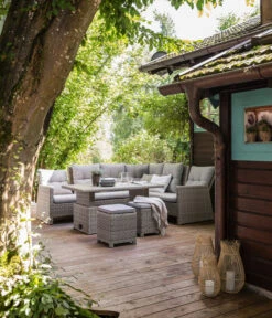 Dehner Geflechtlounge Bologna, 5-teilig -Tepro Store 6903447 WE MO 001 LoungeBolognaNEU