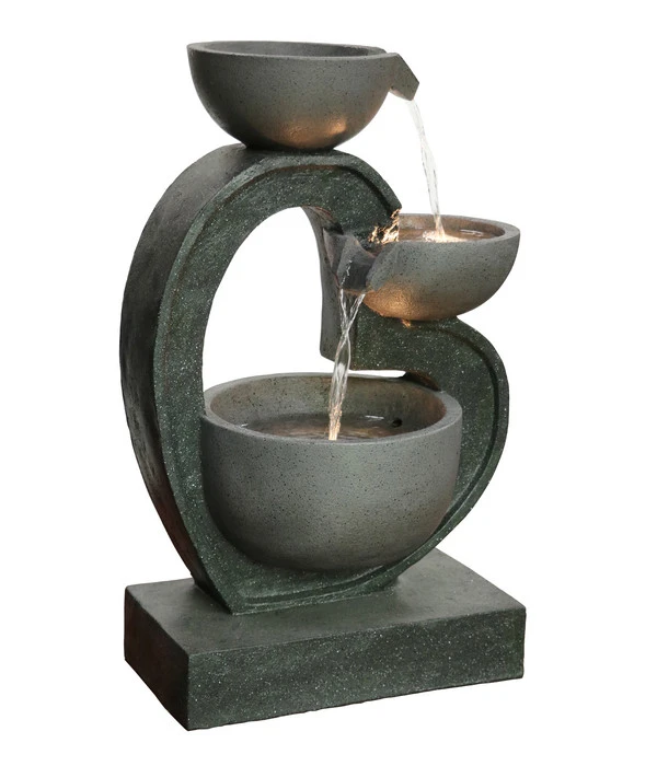 Dehner Polyresin-Gartenbrunnen Heart, Ca. H72,5 Cm 4 Dehner Polyresin-Gartenbrunnen Heart, Ca. H72,5 Cm – Bild 2