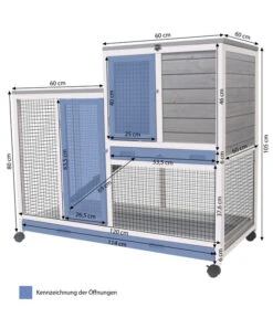 Dehner Lieblinge Nagerheim Janus, Ca. B120/H105/T60 Cm -Tepro Store 6932420 WE BG 001 DehnerLieblingeNagerheimIndoorJanus