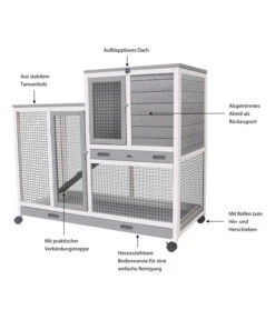 Dehner Lieblinge Nagerheim Janus, Ca. B120/H105/T60 Cm -Tepro Store 6932420 WE IG 003 DehnerLieblingeNagerheimIndoorJanus